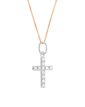 Cross diamond necklace