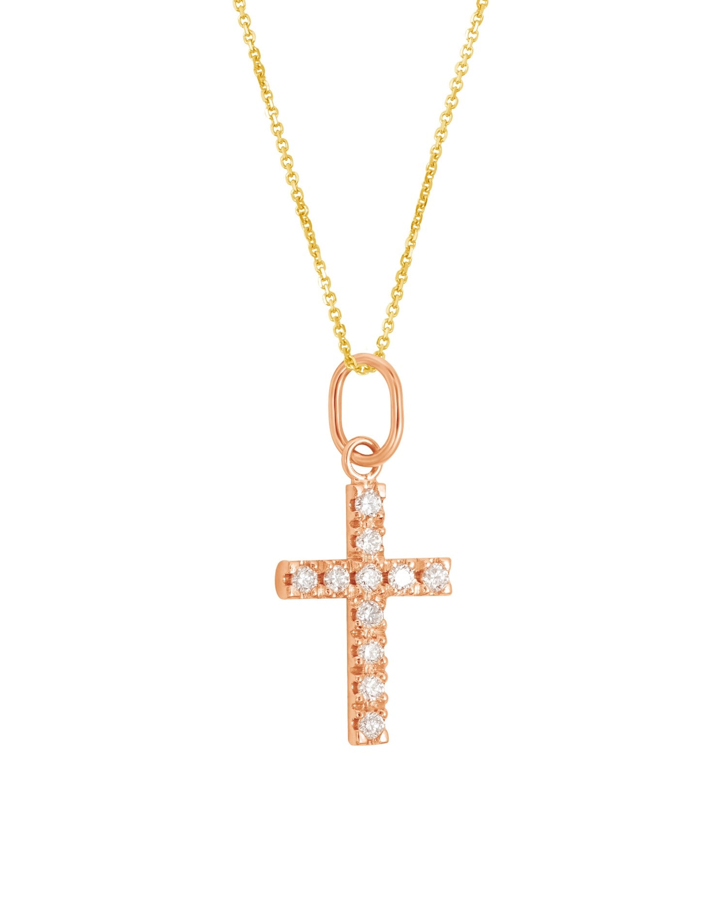 Cross diamond necklace