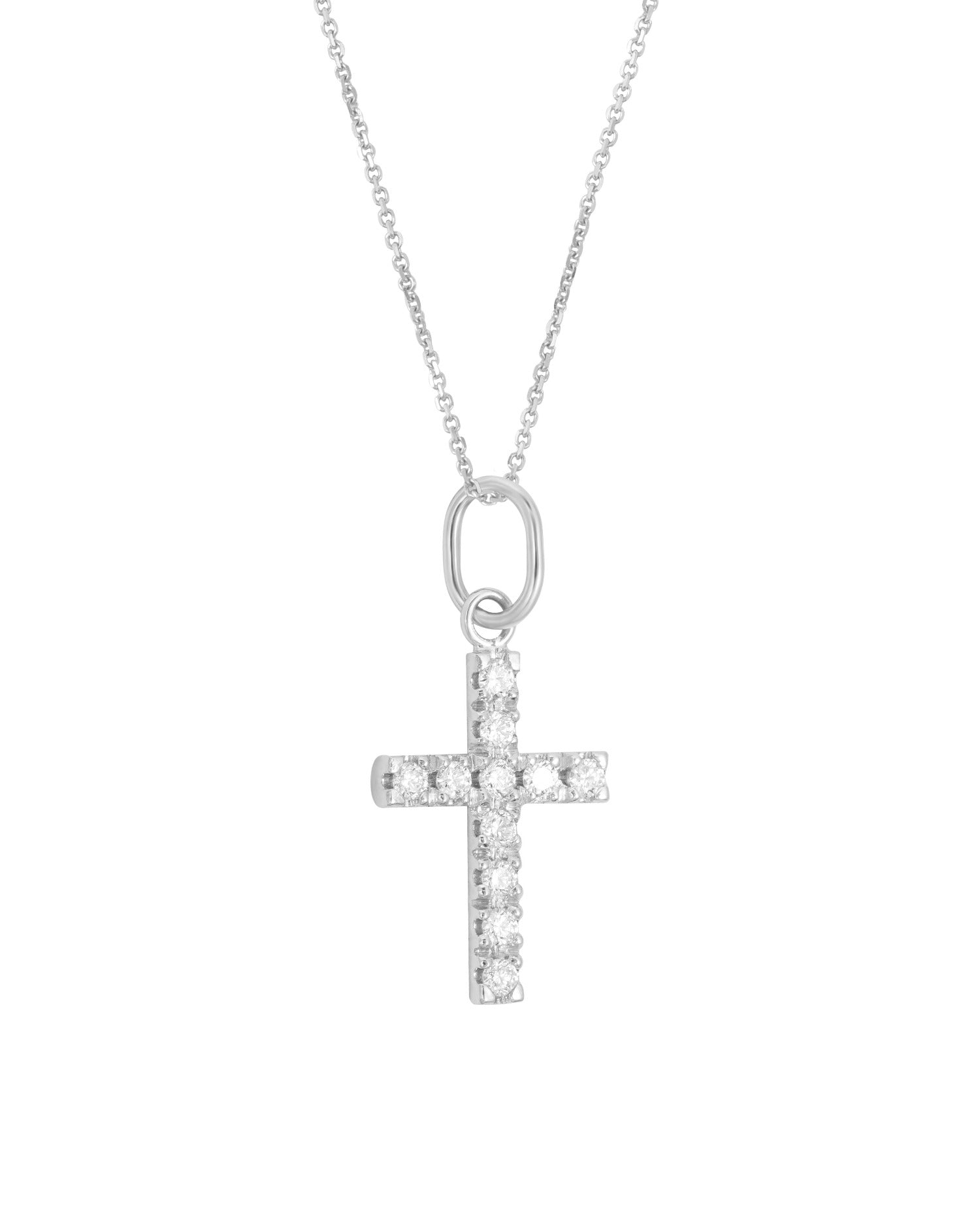 Cross diamond necklace