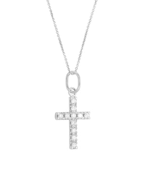 Cross diamond necklace
