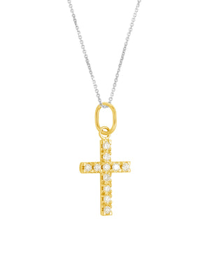 Cross diamond necklace