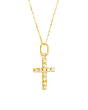 Cross diamond necklace