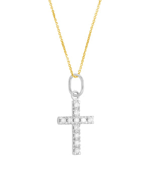 Cross diamond necklace