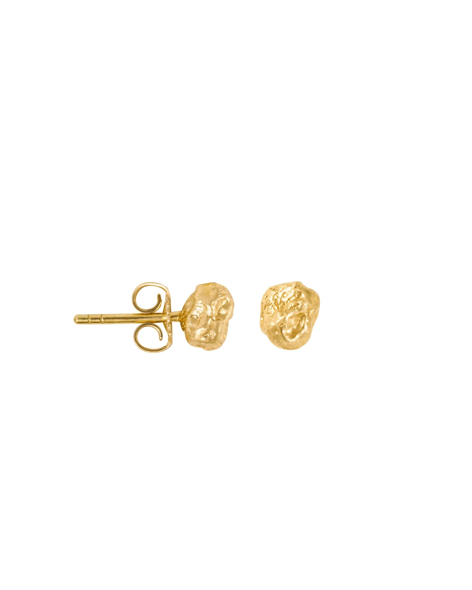 Gold nugget studs