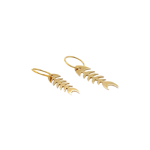 Fish bone earring