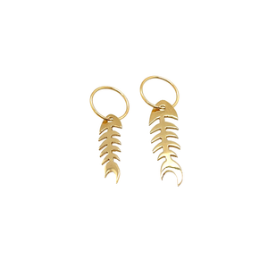 Fish bone earring