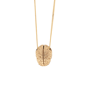 Tiny brain necklace