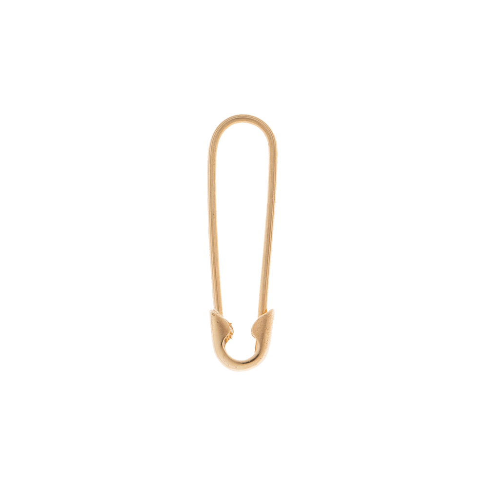 Safety pin single earring