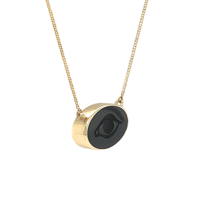 Black onyx eye necklace