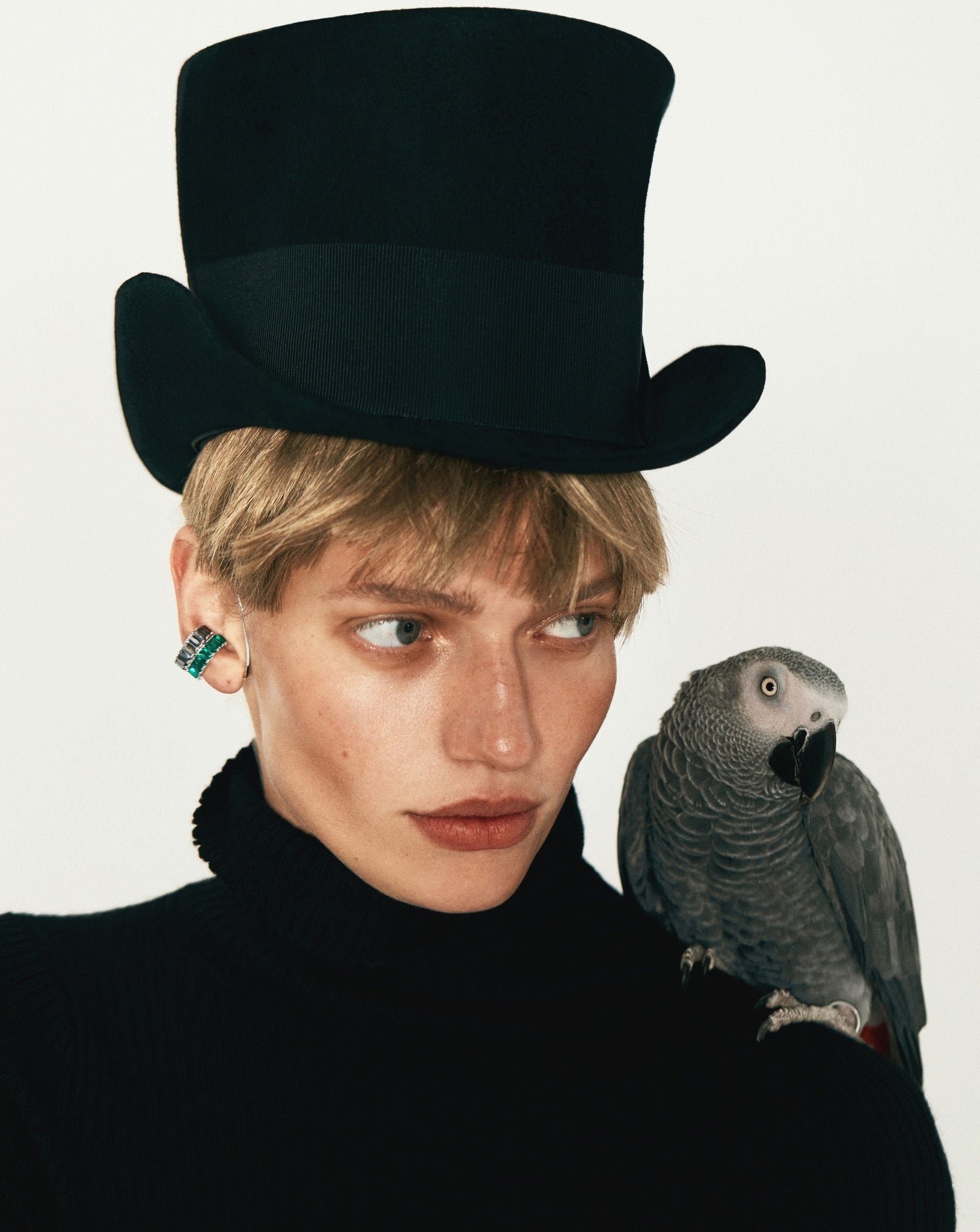Simon ear cuff/phalanx ring S
