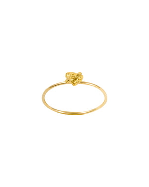 Gold 24ct nugget ring